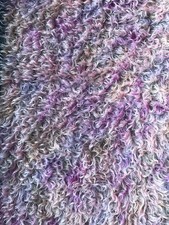 Helmbold Hand Dyed Mohair Fur Fabric 25mmDistressed "Mixed Berry" by Tabbyclouds