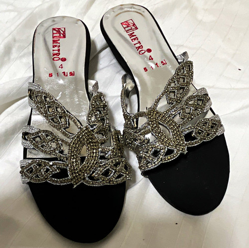 Metro women black silver - women’s, &