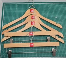 5X The North Face Wooden Coat trouser Hangers The Red Label Designer Storage