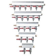 Kegland Gas Manifold Splitter 2 3 4 5 6 Way Output MFL Threaded Beer Kegerator