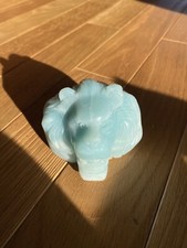 Lion Head Caribbean Calcite Crystal Carving