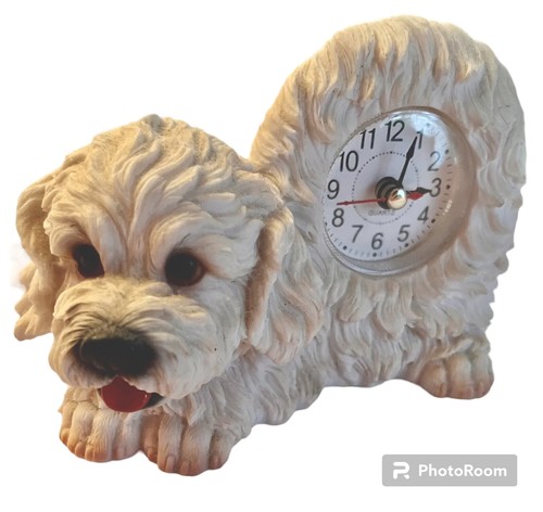 Bichon frise puppy dog - bichon, resin