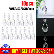 10pcs Clear Glass Crystal