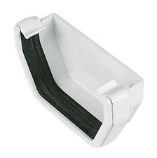 White Square Guttering & Down