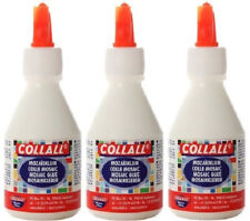 Collall Mosaic Glue - 3x 100ml Bottles - Strong Fast Transparent Drying Adhesive