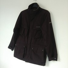 Craghoppers Gore-Tex Brown Walking Hiking Waterproof Utility Jacket Men UK Small