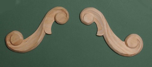 Decorative hand carved pine - hand,
