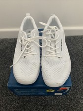White Mckenzie Trainers Size 8 EU 42 mesh light weight sneakers shoes pumps 