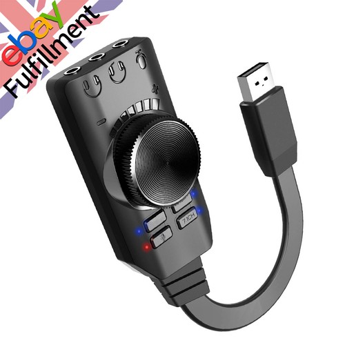 Black usb sound card - black,