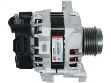 Alternator with freewheel belt