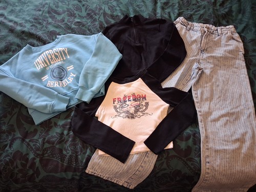 Girls cropped top jeans - girls,