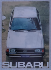 SUBARU A4 Brochure 1980/81: Hatch,Sedan,Hardtop,Estate, MV. Spec/Colours. 20pgs
