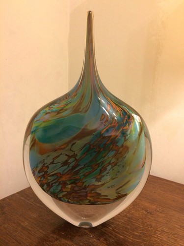 Signed peter layton glass art - layton,