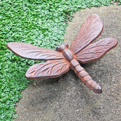 Dragonfly garden ornament cast - dragonfly,
