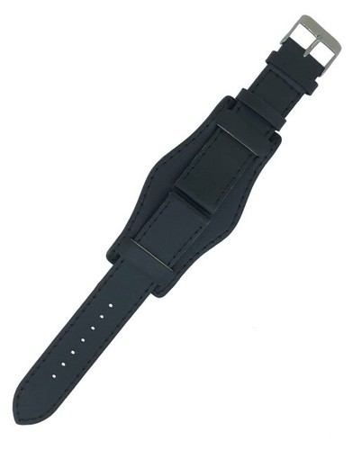 Genuine leather black piece - leather, 3