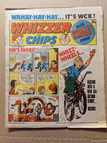 Whizzer and chips comic - and, comic,