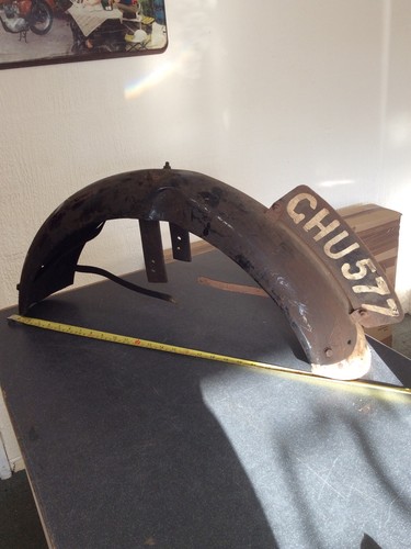 Vintage motorcycle mudguard - vintage,