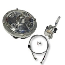 Lambretta GP Indian OutBoard Front Disc Kit Window Type Polished W/ Disc Links