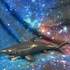 White Shark / Megalodon Dinosaur Large Soft Rubber Toy 20” Realistic Toy