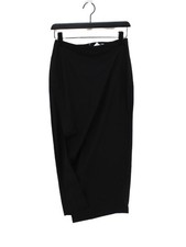 Zara Women's Maxi Skirt XS Black Polyester with Elastane, Viscose Long Maxi