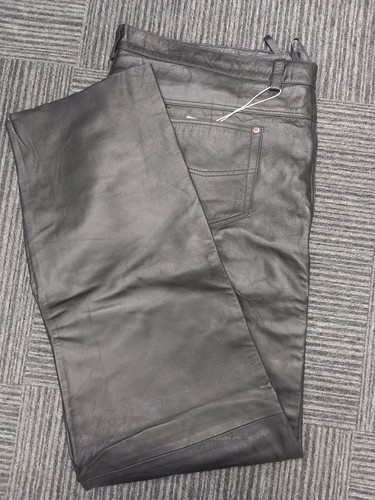 Real black leather - real,