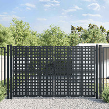 Garden gate anthracite steel - gate,