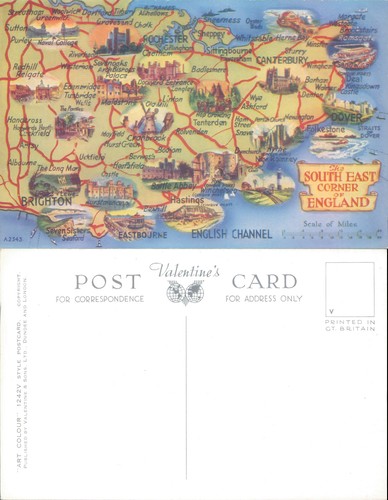 Map south east - map,