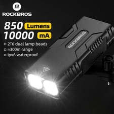 ROCKBROS 10000mAh MTB Mountain Bike Front Light Smart Headlight Waterproof USB