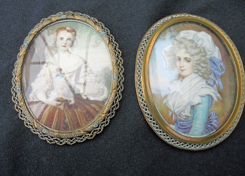 Victorian watercolour oval - victorian,