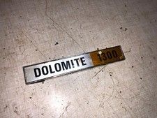 Triumph Dolomite 1300 Metal Boot Badge Classic Vintage Used Good Condition