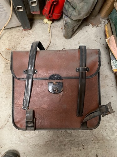 Vintage motorcycle paniers - vintage,