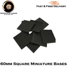 60mm Square Miniature Bases -