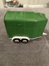 Britain’s Beaufort Double Horse Box Trailer 9562 Green Excellent Condition Rare