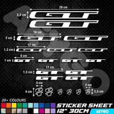 GT BIKES Vinyl Decal Stickers