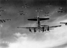 B17 Flying Fortress in formation - April 1945 - WWII - World War 2 - Photograph