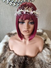 Flower Girl Head Dress With Pearls