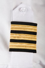 Epaulette sliders Gold 3 x bar