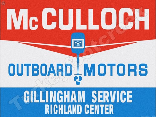 Mcculloch outboard motors - motors, 18"