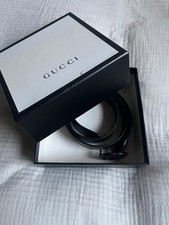 Black Gucci Belt With