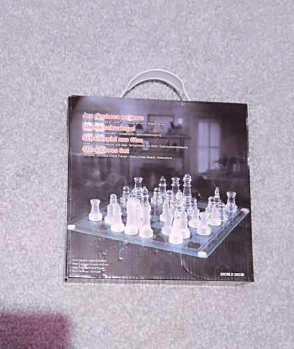 Chess stunning glass set - chess,
