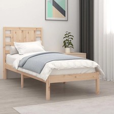 WALPLUS Solid Wood Single Bed