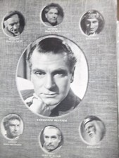 Sleuth Hitchcock Rebecca LAURENCE OLIVIER hand signed theatre programme page