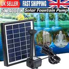 Solar Panel Powered Water Feature Pump Garden Pool Pond Fish Aquarium Fountain