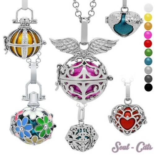 Sound ball necklace angel - ball,