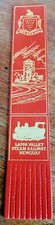 Lappa Valley Steam Railway ? Newquay Cornwall Leather Bookmark EX FRONT!! B119
