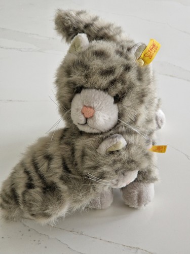 Steiff mizzy cat - with, kitten-