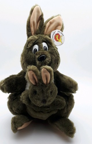 Kangaroo with joey soft toy