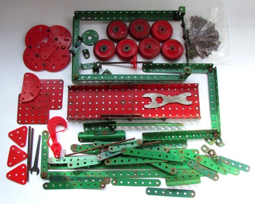 Vintage meccano job - lot, parts