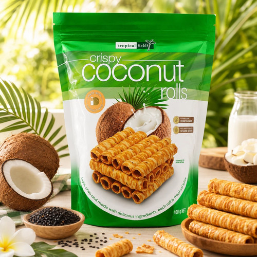 Tropical fields crispy - fields, coconut