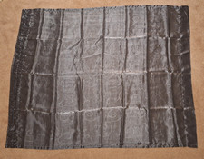 1 Pair Silver Voile Curtain Panels with Swirls Slot Top W 46" x L 57" approx